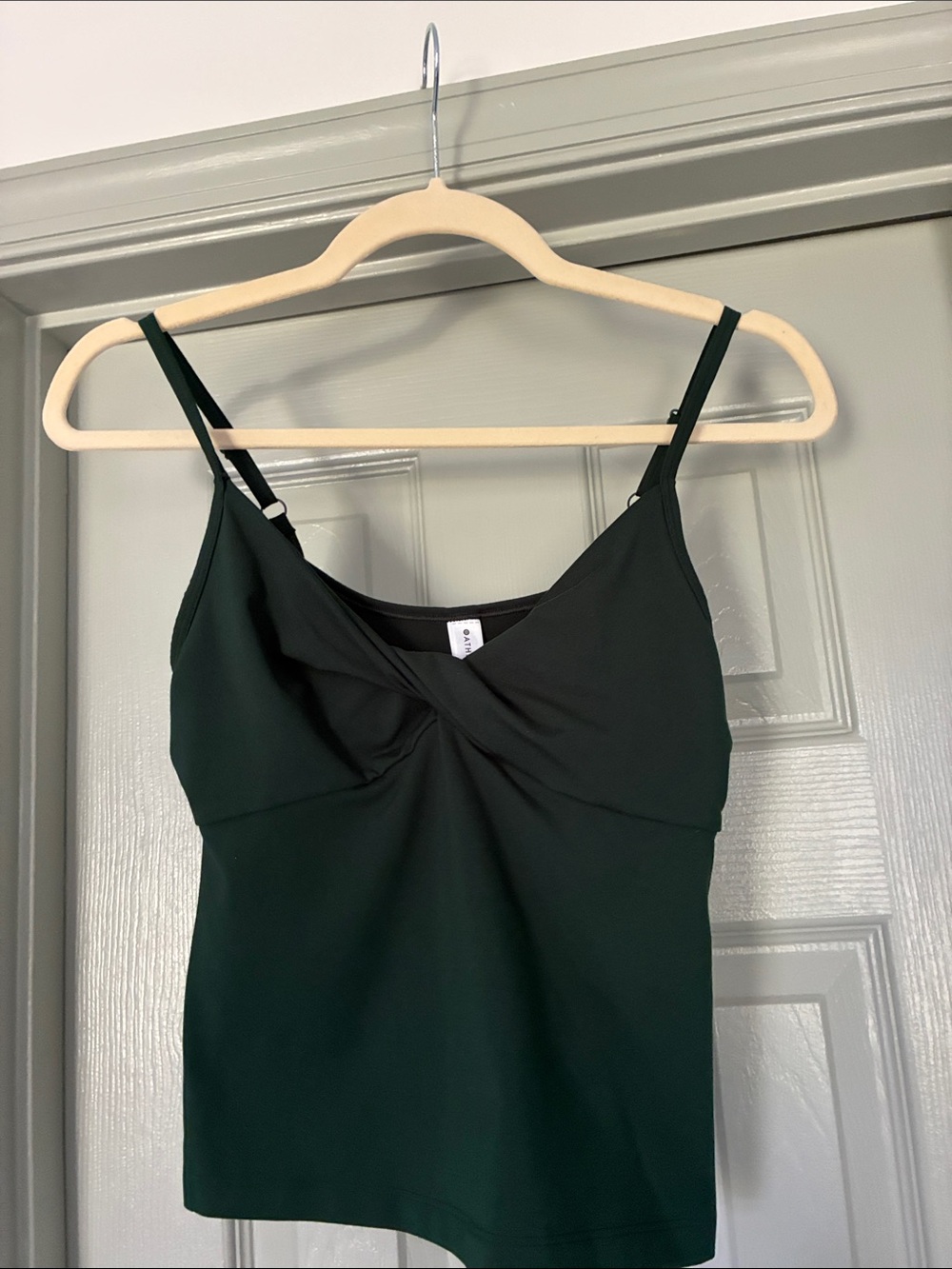 Athleta Dark Green Twist-Front cami
